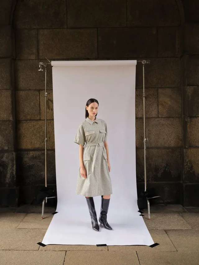 Mos Mosh Gweni Cheyenne Kleid kariert knielang