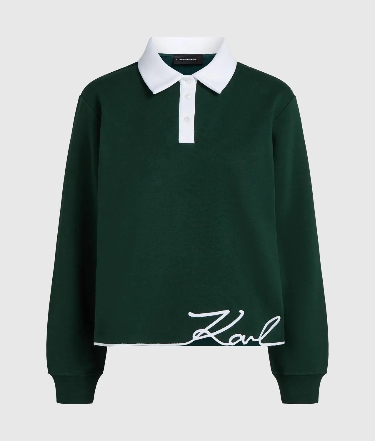 Karl Lagerfeld Signature Polo-Sweatshirt Bio XS-XXL