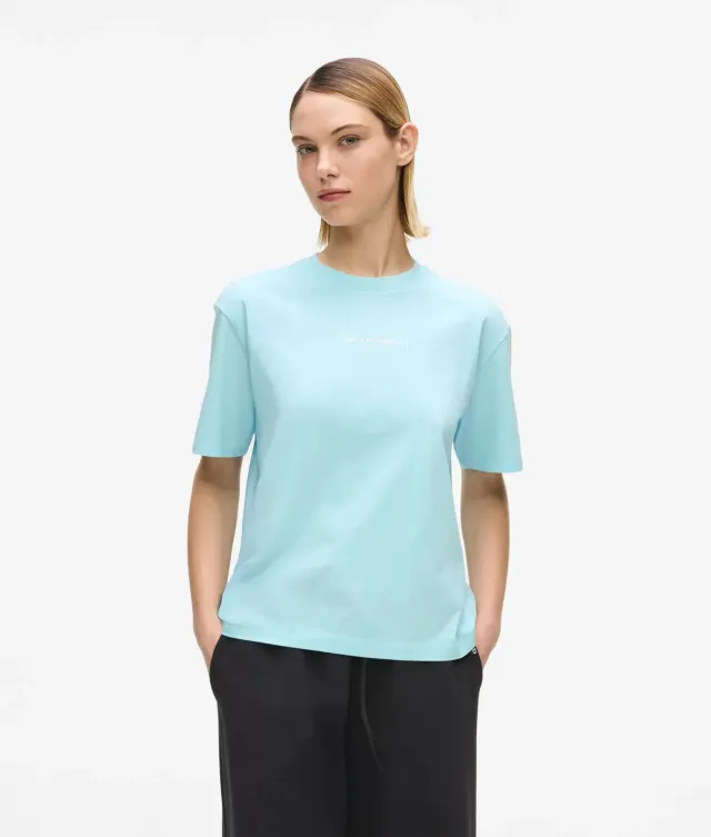 Karl Lagerfeld KL Jeans Outline Logo T-Shirt Baumwolle