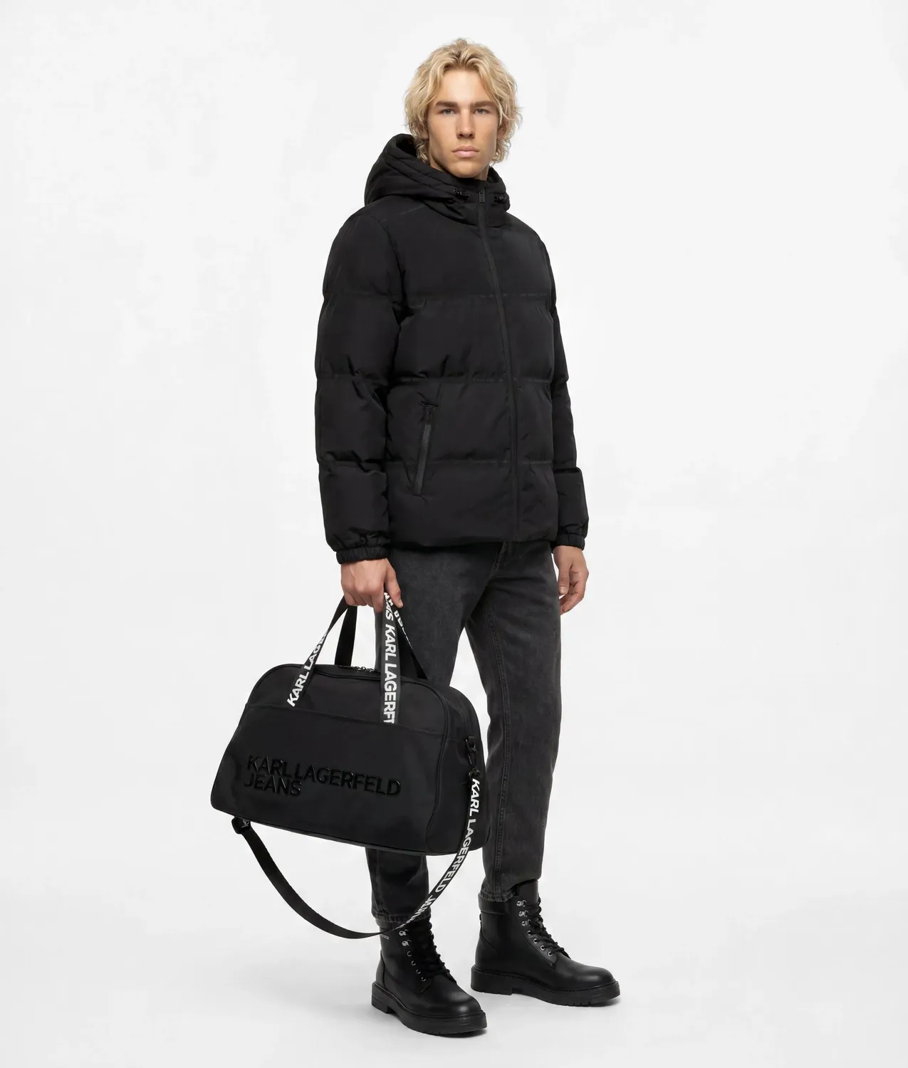 Karl Lagerfeld KL Jeans Logo Gym Bag Nylon Einheitsgr.
