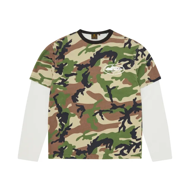 Corteiz Island Hybrid Thermal LS Camo schwerer Stoff