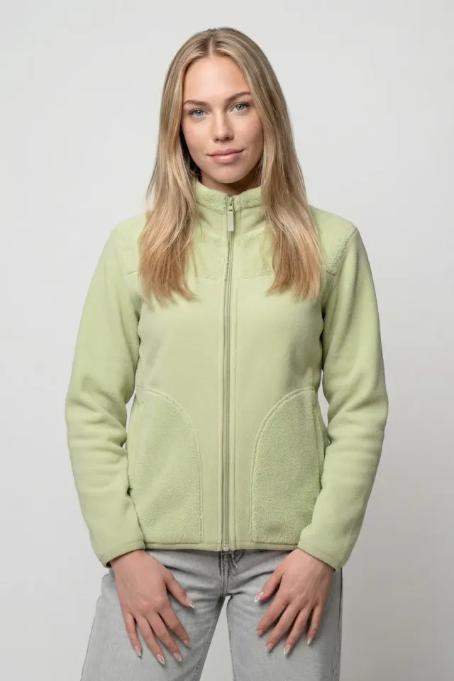 Alife & Kickin LysannAK T Teddyjacke grün Sweat