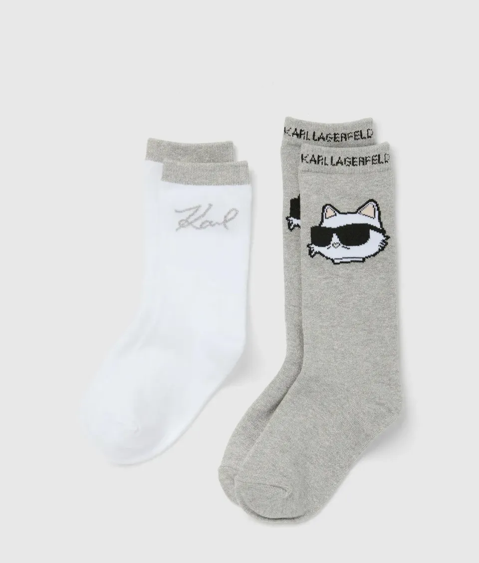 Karl Lagerfeld Ikon Choupette Socken 2er-Pack Mädchen