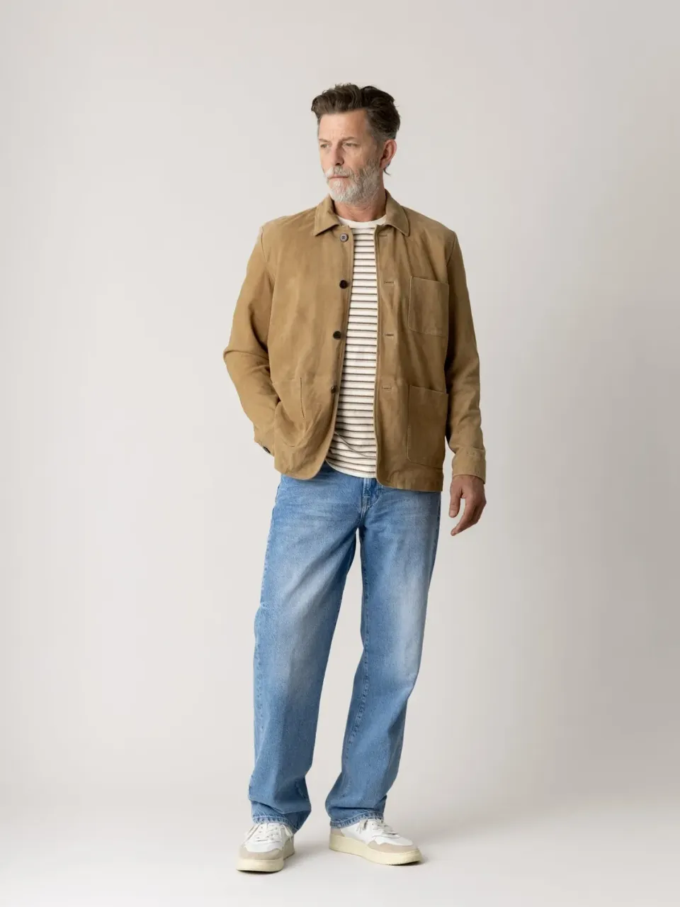 Mos Mosh MMGSteve Retro Wide Jeans Hellblau