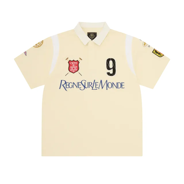 Corteiz Alpine Polo Shirt RSLM Sand Poloshirt Baumwolle