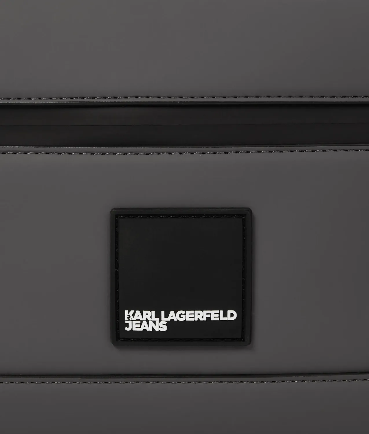 Karl Lagerfeld Jeans Crossbody Bag Coated-Look Schwarz
