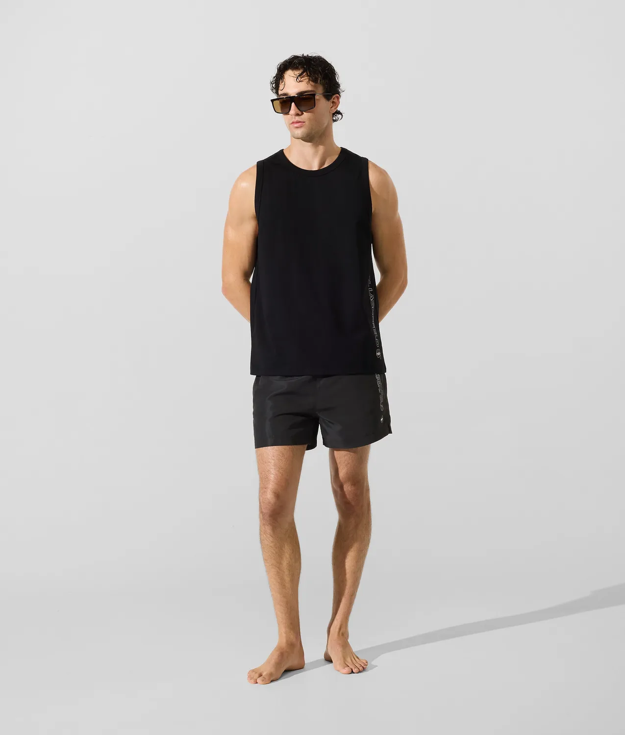 Karl Lagerfeld Ikon Boardshorts Metallic Herren XS-XL