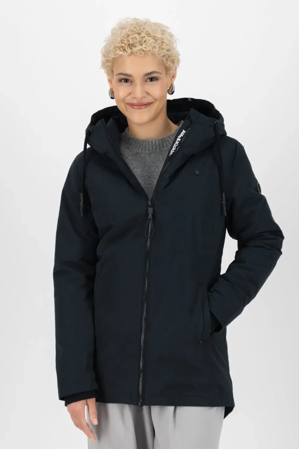 Alife & Kickin LilouAK B Winterjacke Schwarz Teddyfutter