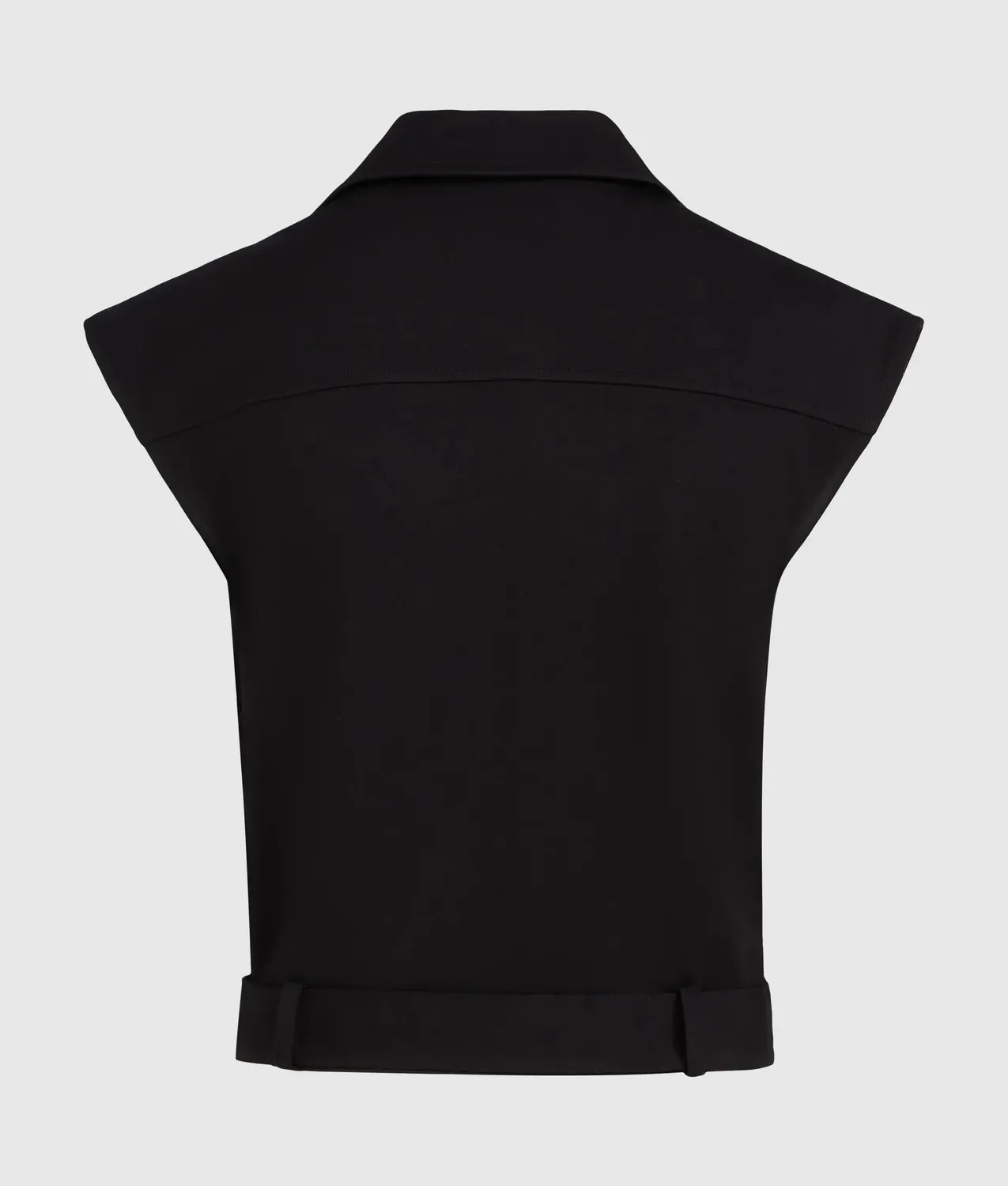 Karl Lagerfeld Jersey Biker Sweatshirt ärmellos mit Gürtel