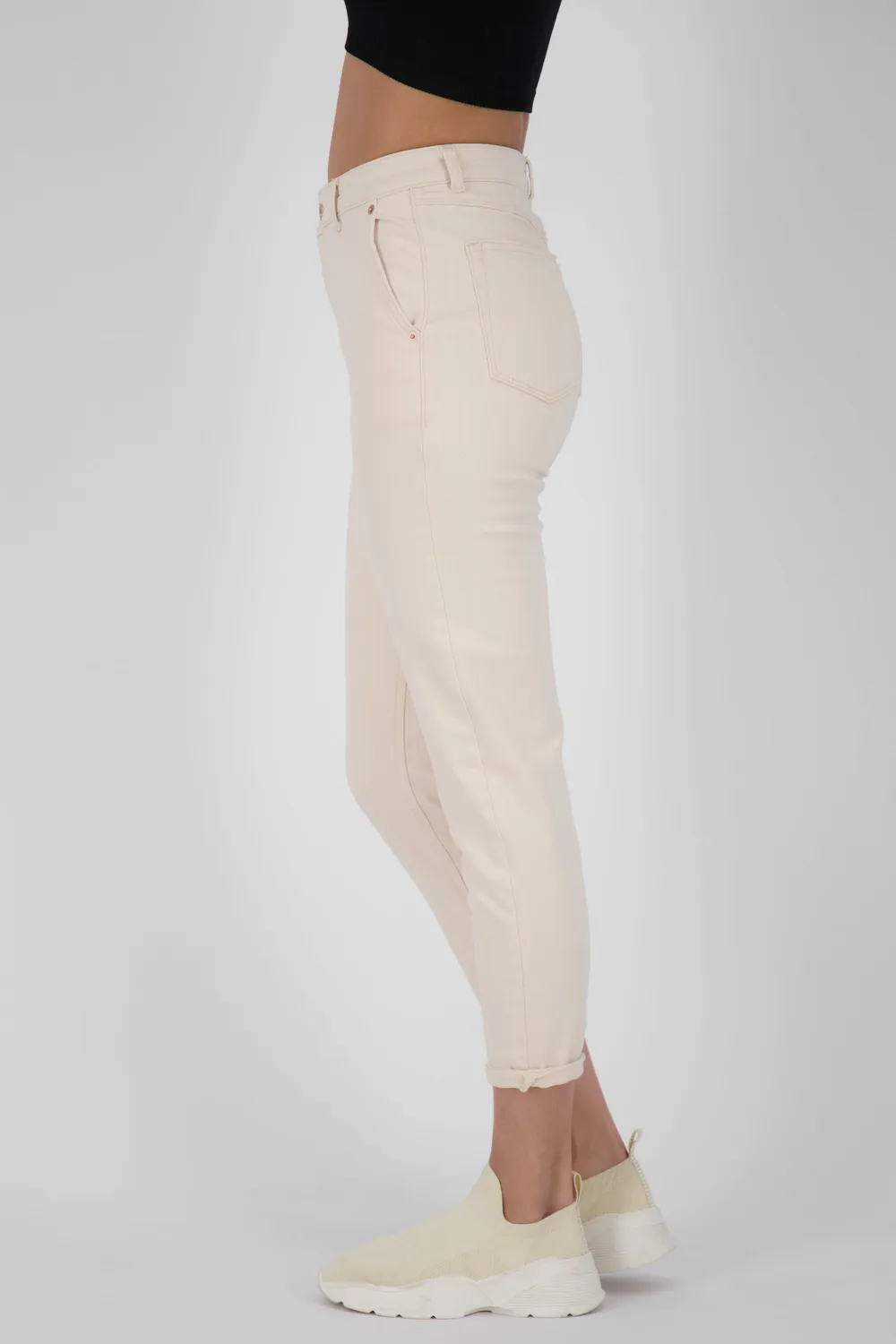 Alife & Kickin LaureenAK DNM R Mom Jeans Beige Damen