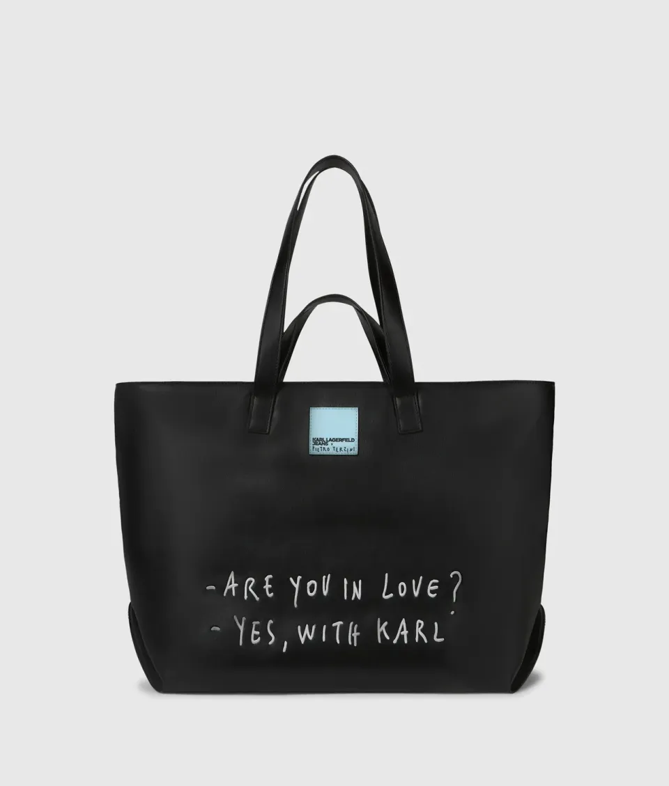 Karl Lagerfeld Jeans X Pietro Terzini Tote Bag XL Print
