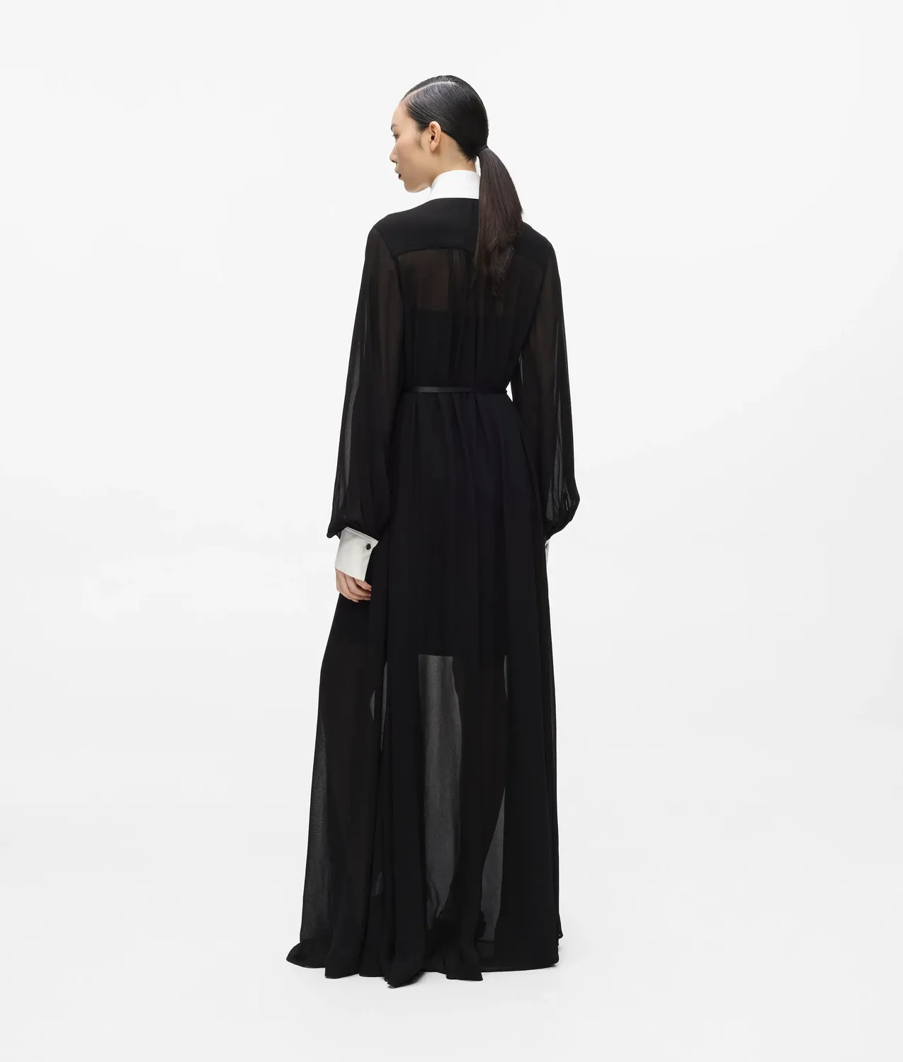 Karl Lagerfeld KL Studio Georgette Shirtkleid mit Gürtel