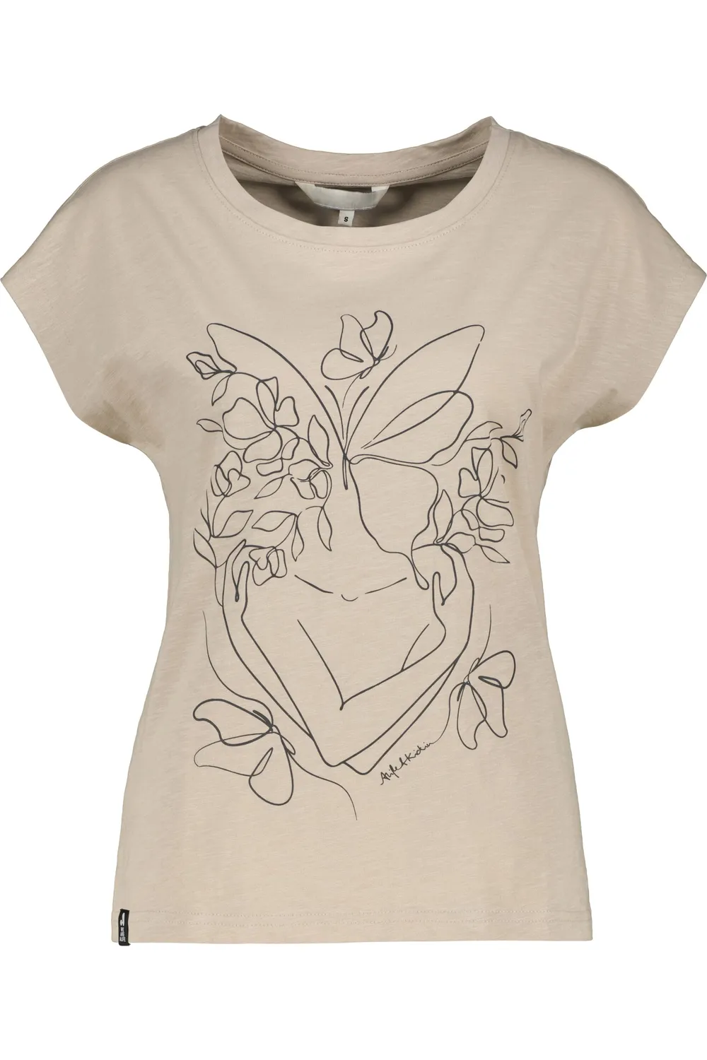 Alife & Kickin SigridAK P Shirt Beige Butterfly