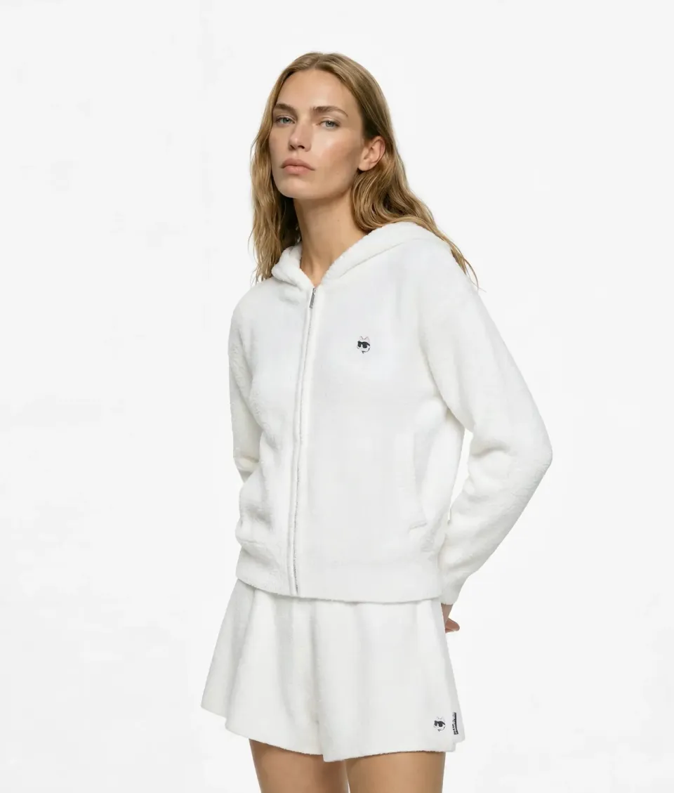 Karl Lagerfeld Ikon Choupette Damen Hoodie Flauschig