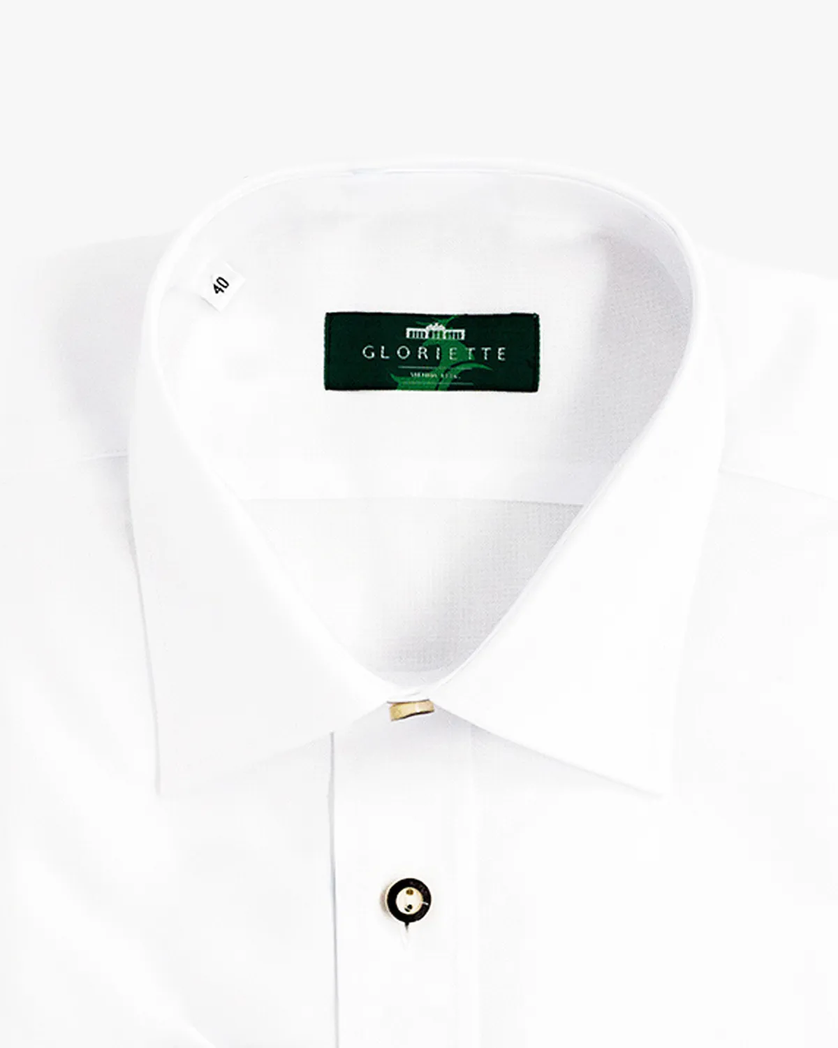Gloriette Kurzarm Trachtenhemd Weiß Fashion Fit