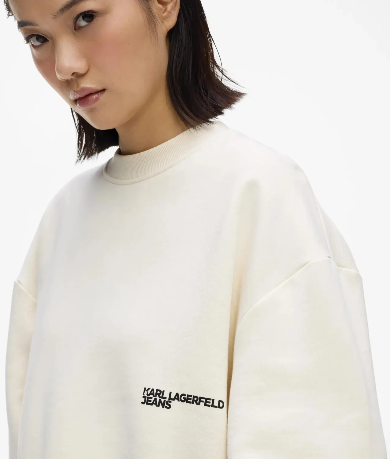 Karl Lagerfeld KL Jeans Sweatshirt boxy Print Bio