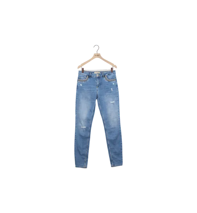 Mos Mosh MMBradford Mercury Jeans Hellblau 28 tapered
