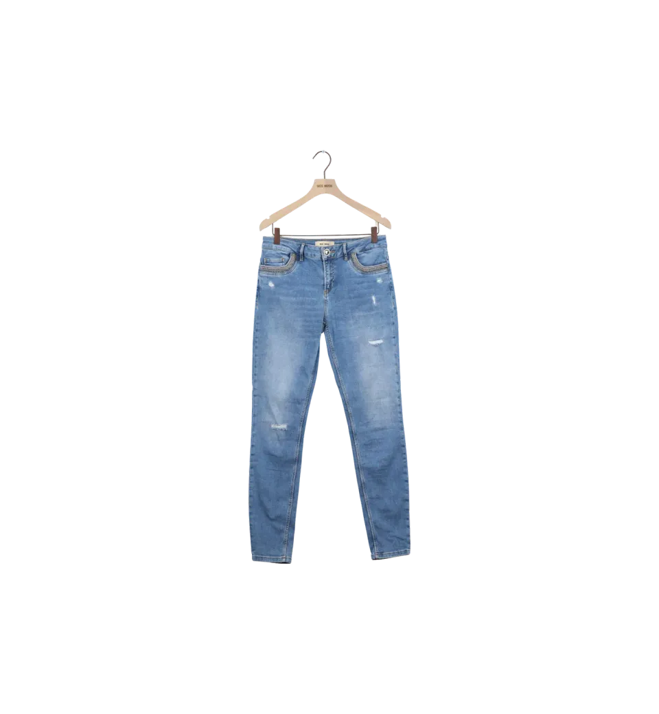 Mos Mosh MMBradford Mercury Jeans Hellblau 28 tapered