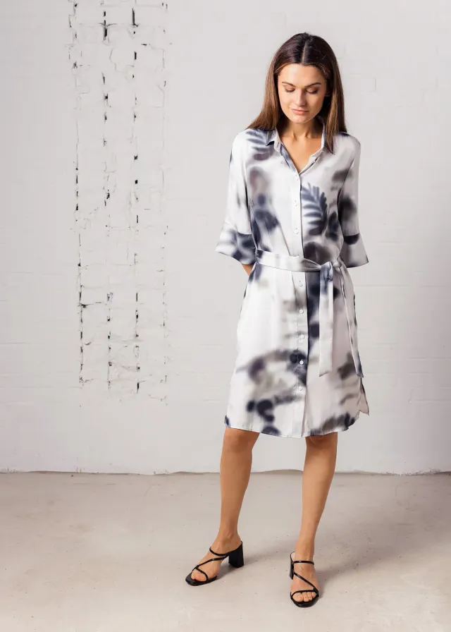 Senatex Printkleid EcoVero Kleid Jungle Heart fließend