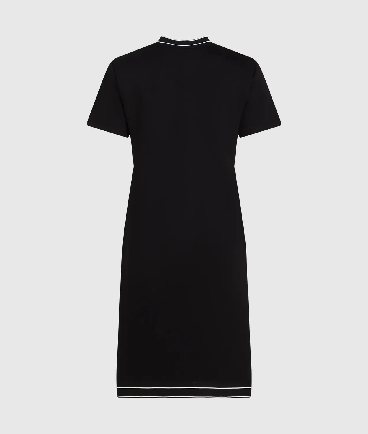 Karl Lagerfeld Piped T-Shirt-Kleid Viskose mit Paspel