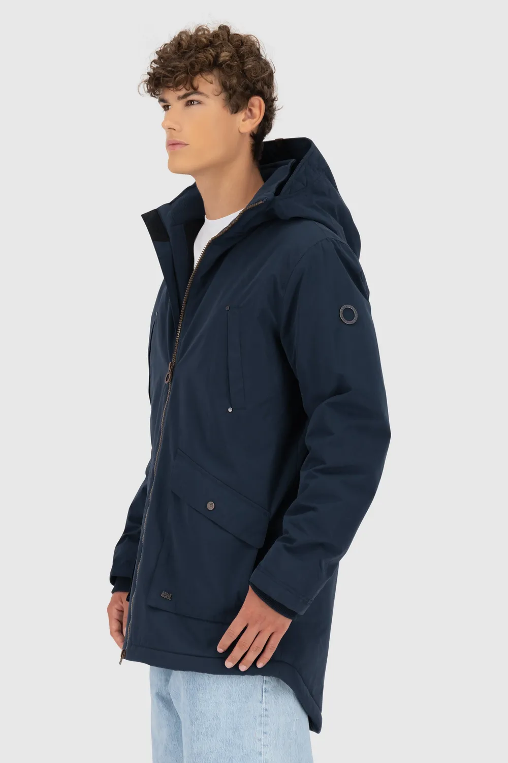Alife & Kickin RonAK A Parka Dunkelblau Herren Winter