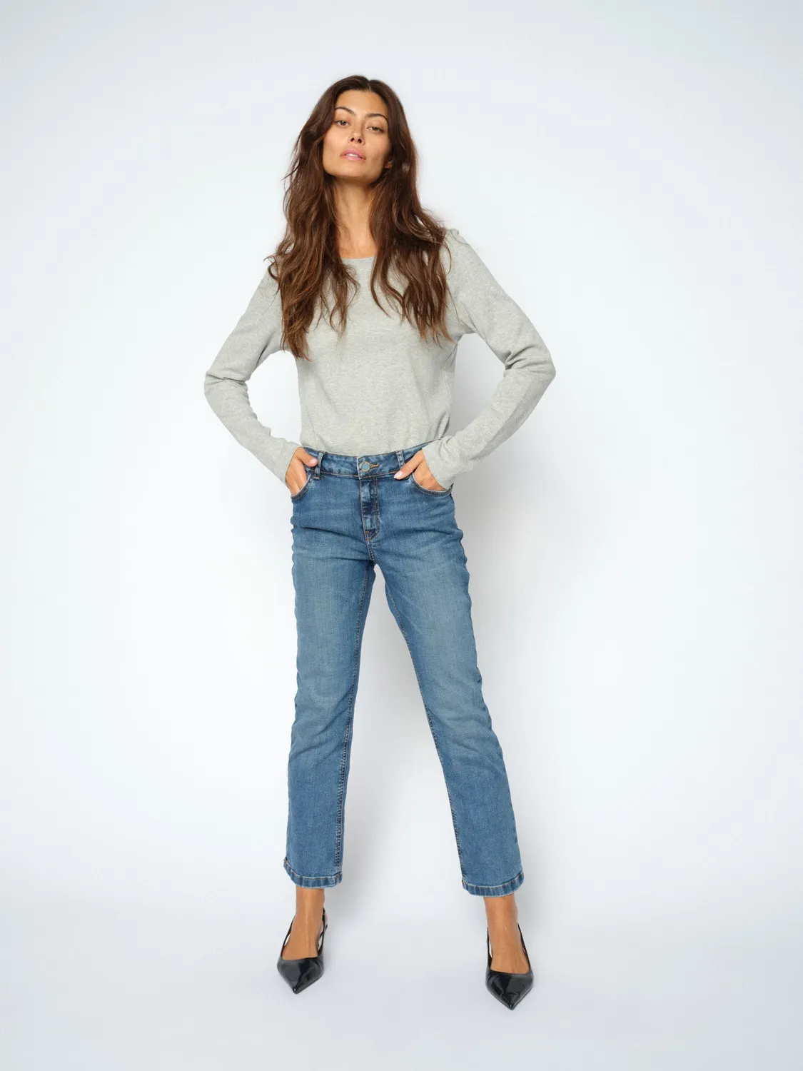 Mos Mosh MMAshley Imera Jeans Vintage Blue Bootcut