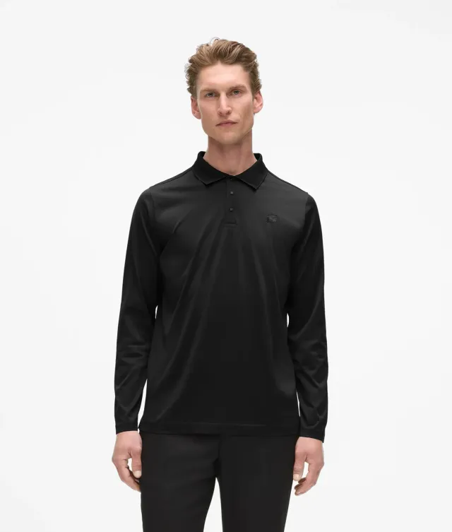 Karl Lagerfeld Ikon Kameo Poloshirt Langarm XS-3XL