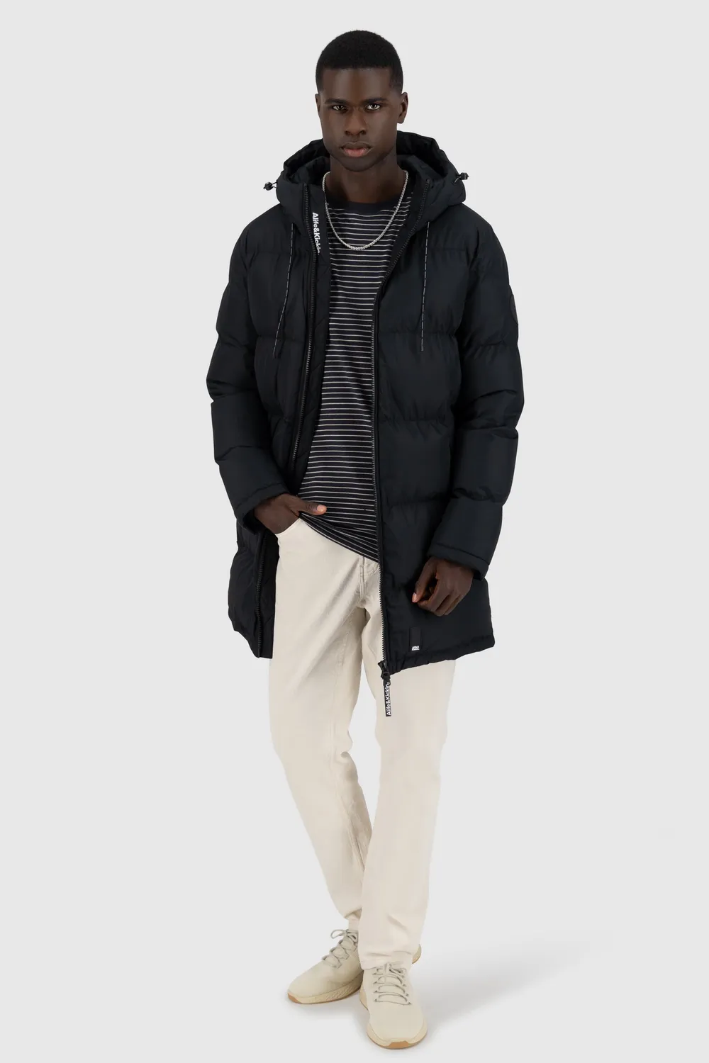 Alife & Kickin TimonAK A Puffer Parka Schwarz Herren Winter