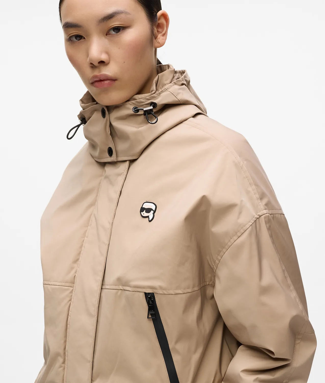 Karl Lagerfeld Ikon Kapuzenjacke Damen leicht