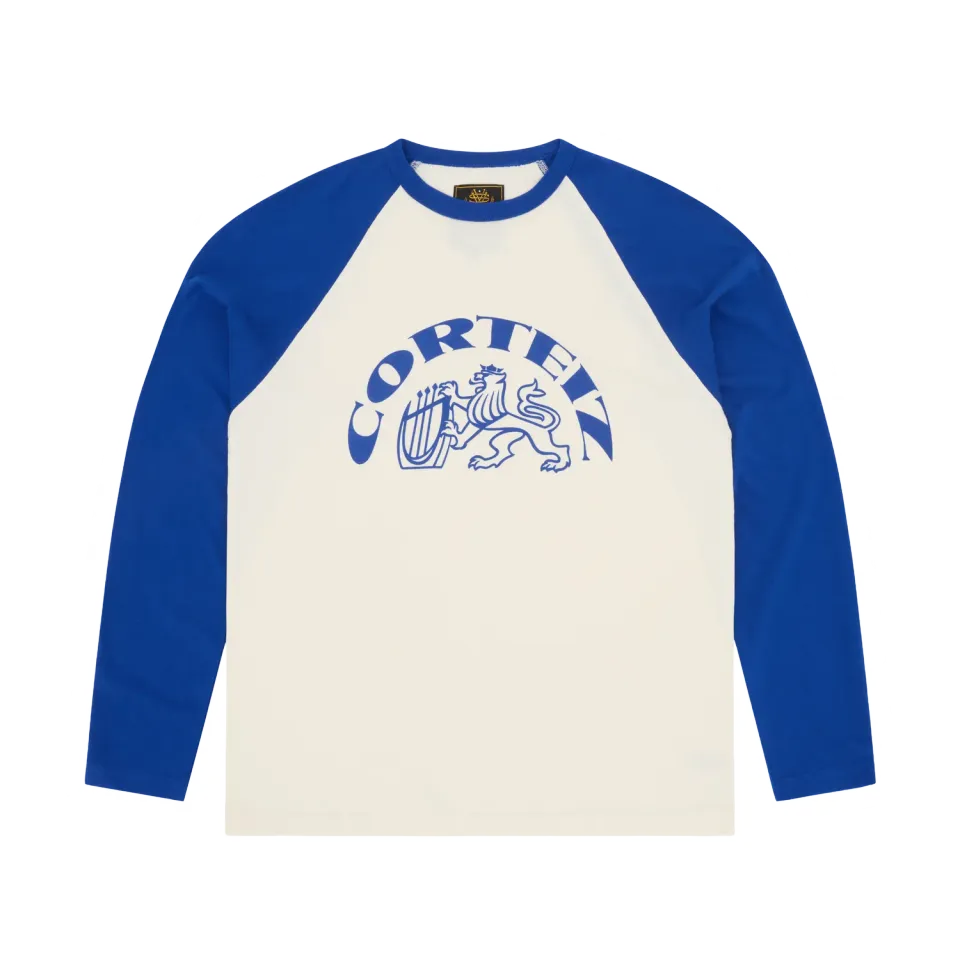 Corteiz Lion Raglan LS Longsleeve Royal Blue Baumwolle