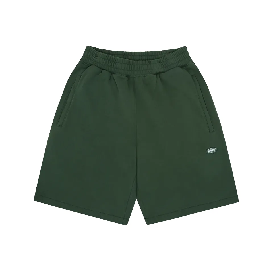 Corteiz Mini Island Sweatshort Forest Green Baumwolle
