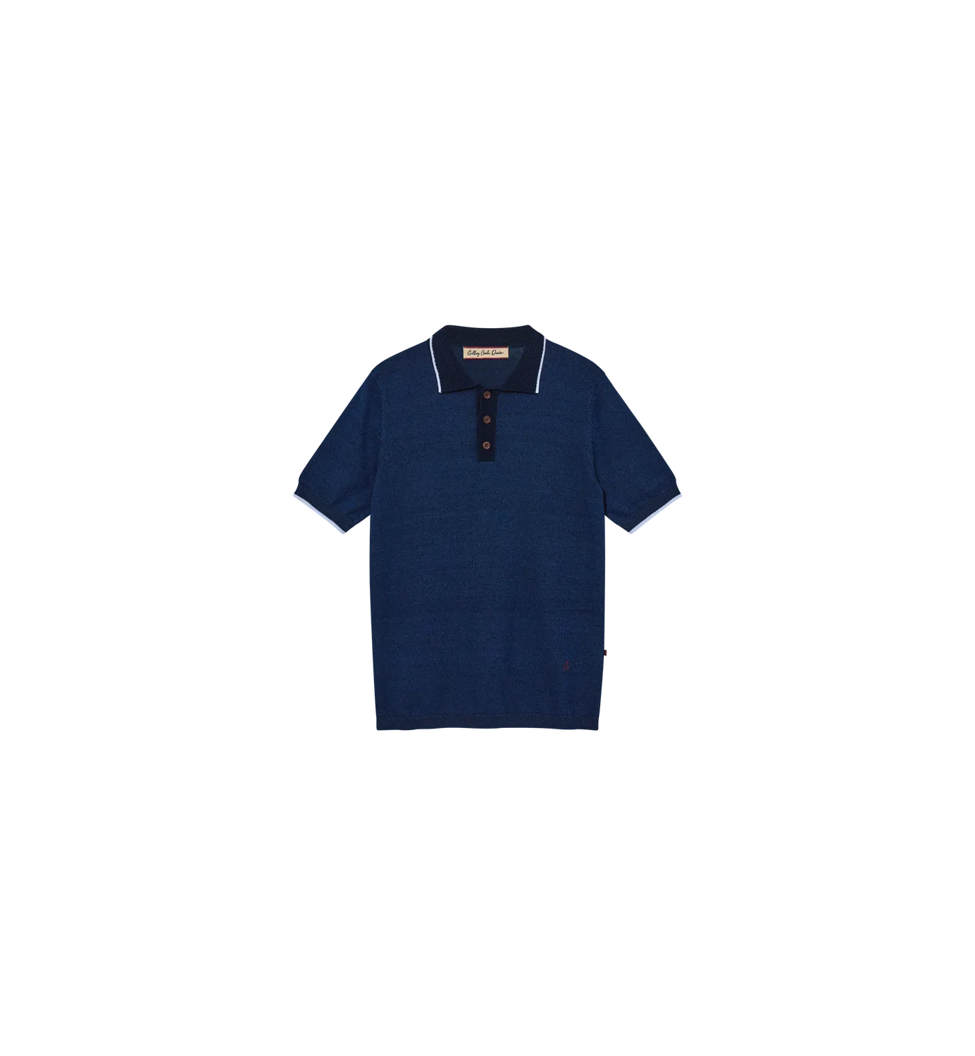 Mos Mosh Francesco Indigo Strickpolo
