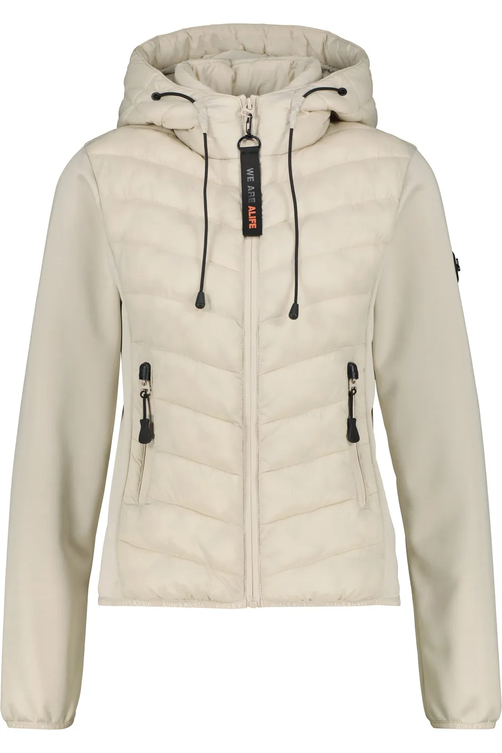 Alife & Kickin ZeliaAK A Hybridjacke Beige Damen kurz
