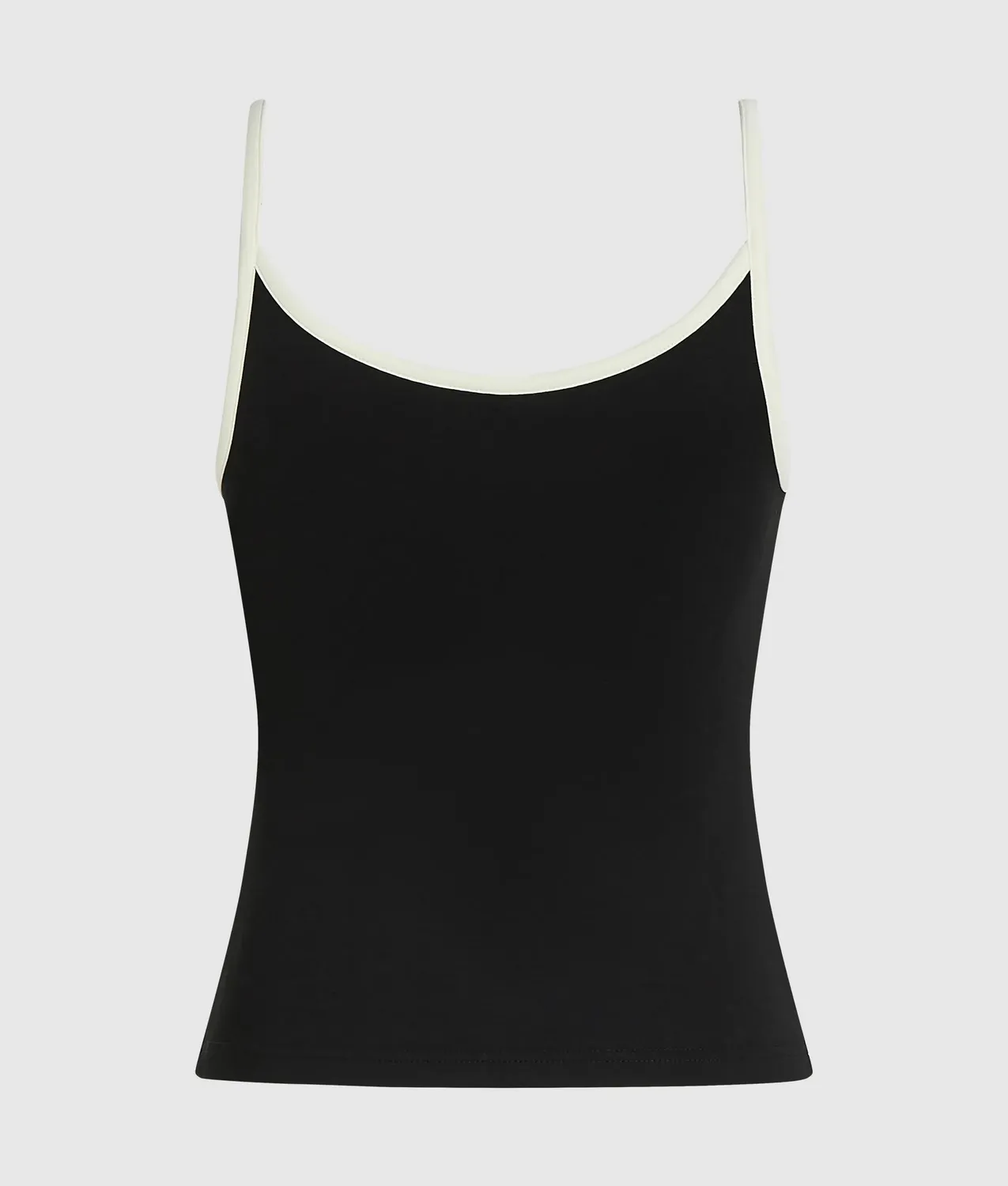 Karl Lagerfeld Monochrome Tank Top Damen V-Ausschnitt schwarz