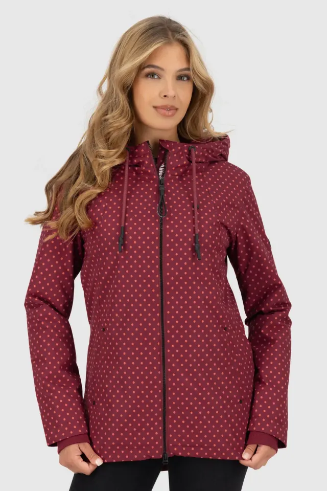Alife & Kickin LilouAK B Winterjacke dunkelrot Teddyfutter