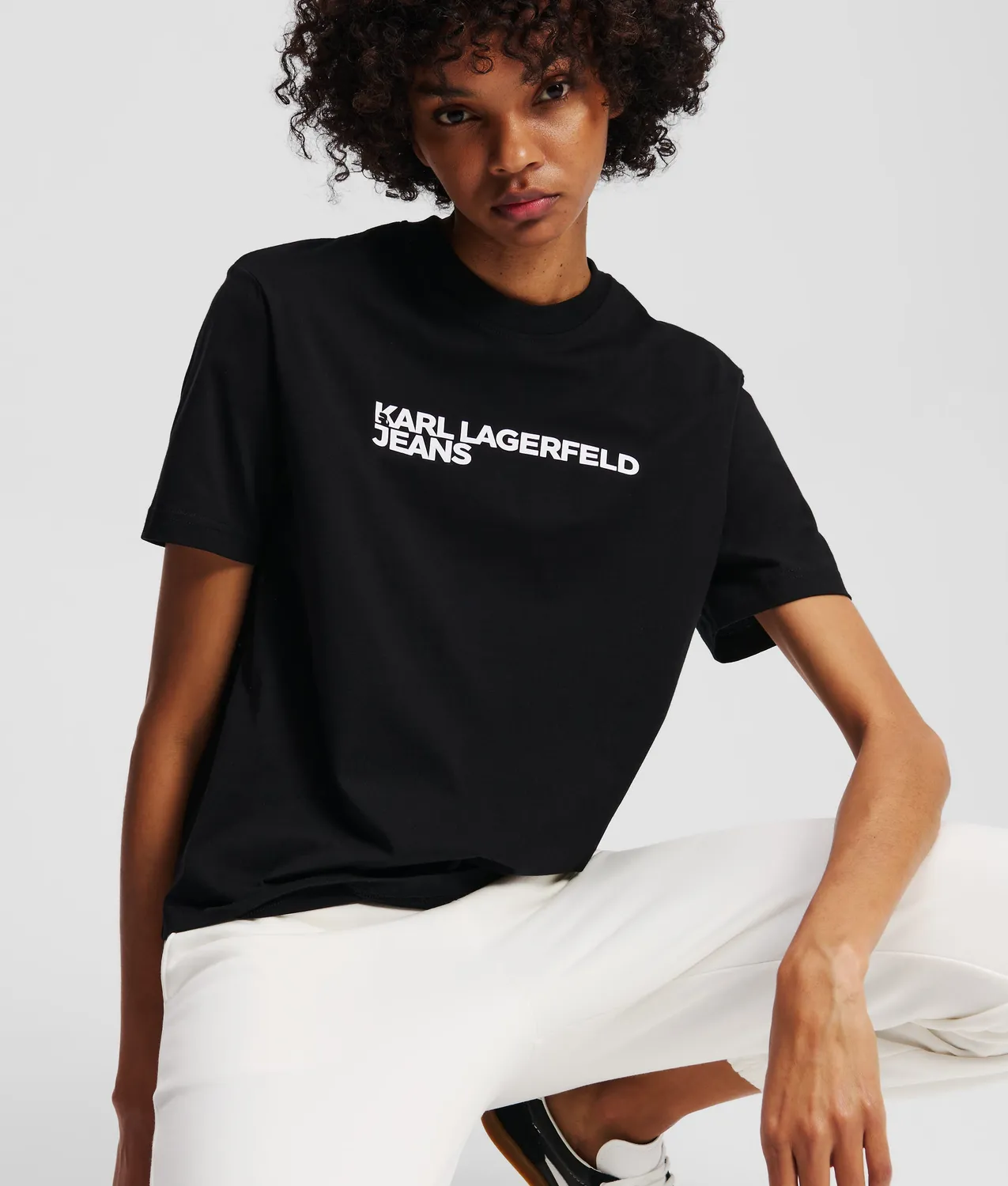 Karl Lagerfeld KL Jeans Logo T-Shirt Bio-Baumwolle