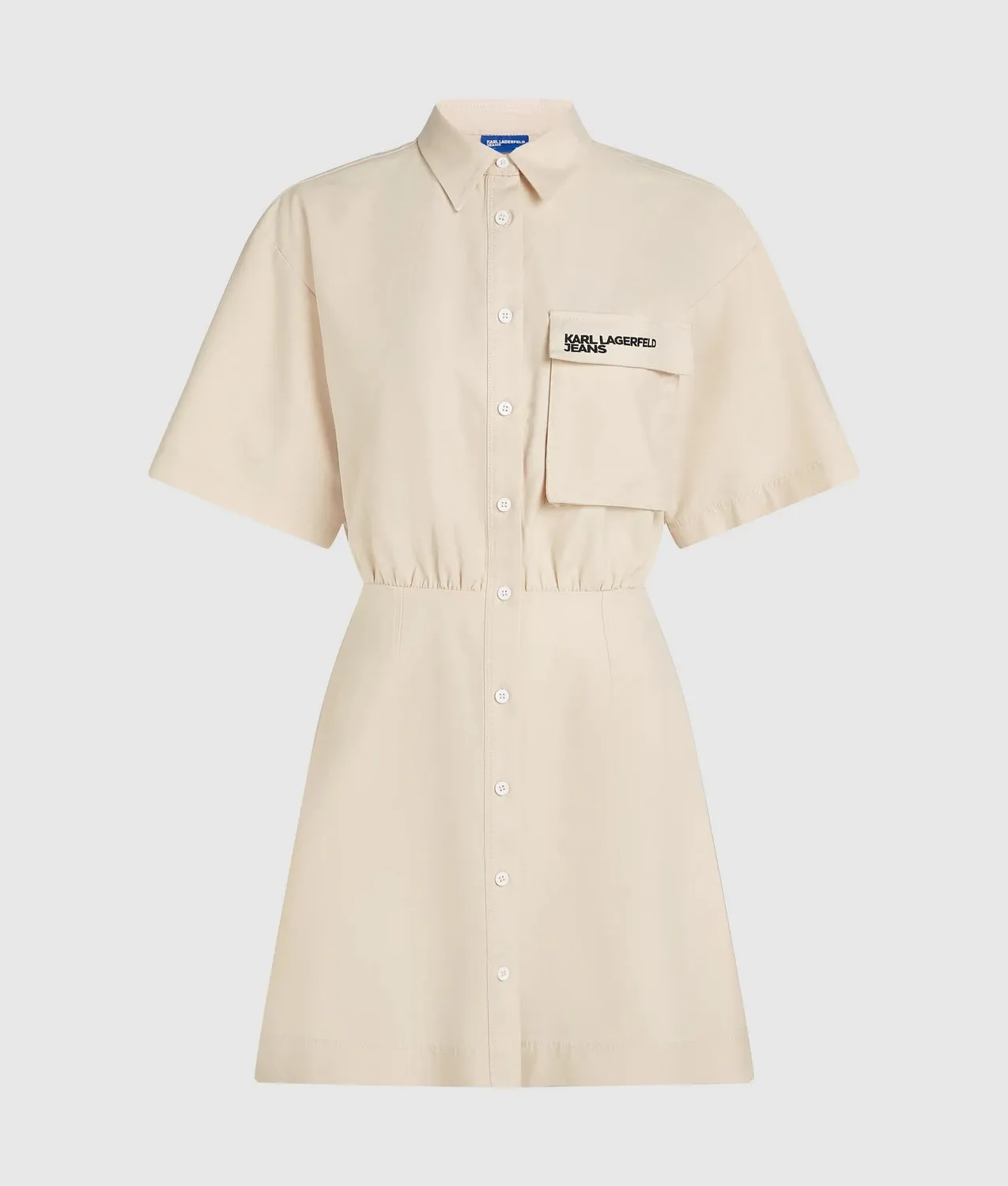 Karl Lagerfeld Jeans Utility Kleid Kurzarm Baumwolle