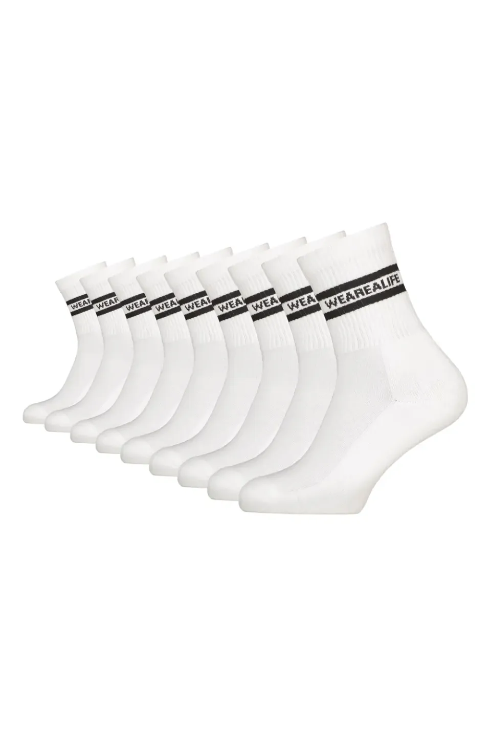 Alife & Kickin DennisAK Crew Socken Weiß 9er Pack