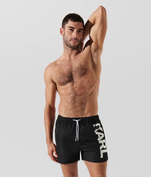 Karl Lagerfeld Logo Boardshorts kurz Polyester