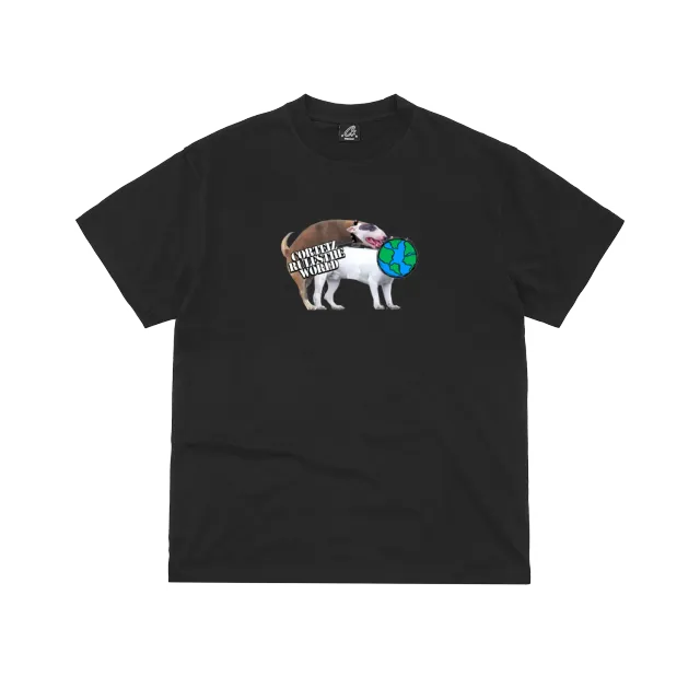 Corteiz Doggy Tee T-Shirt Schwarz Print