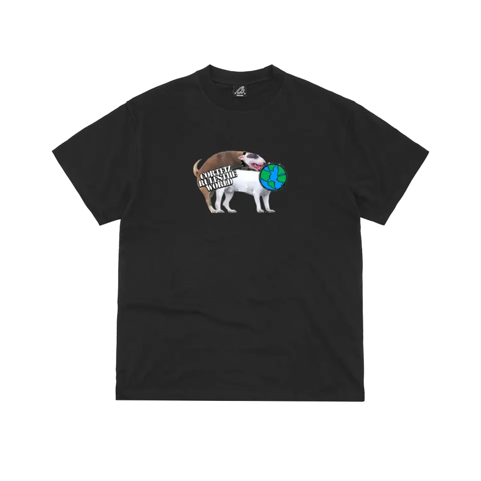 Corteiz Doggy Tee T-Shirt Schwarz Print