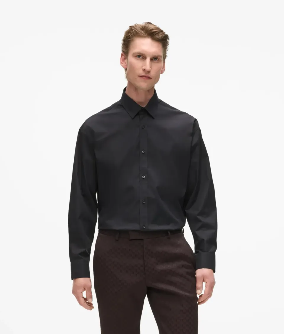 Karl Lagerfeld From Paris Love Patch Hemd Herren Stretch