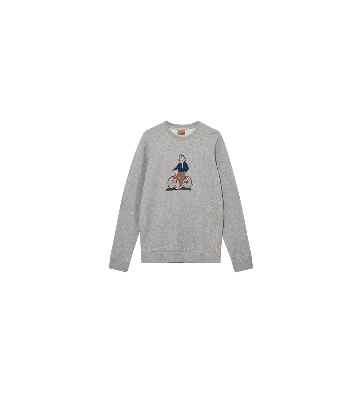 Mos Mosh MMGLudvig Crew Sweatshirt Grey Melange Bio