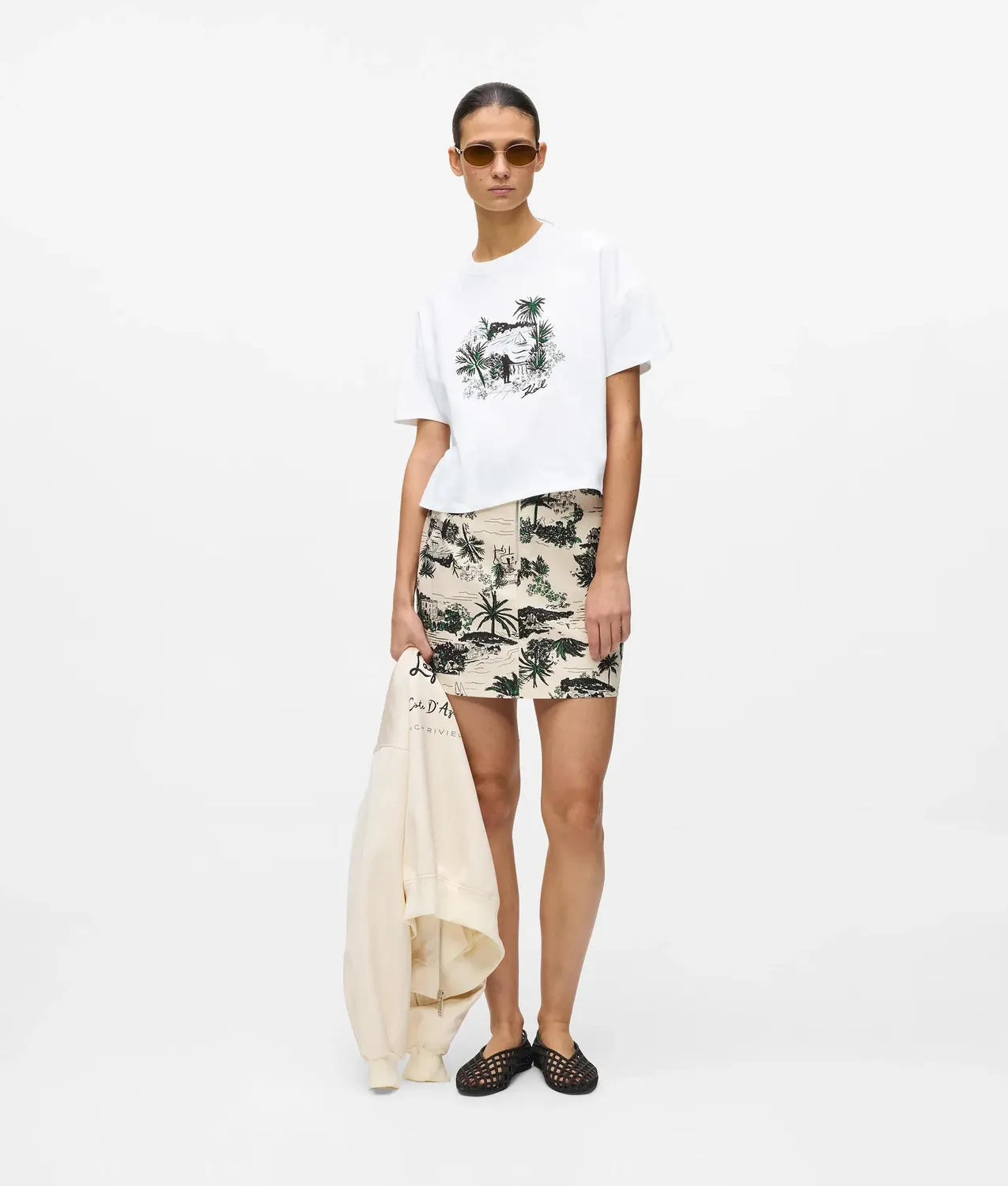 Karl Lagerfeld Villa la Vigie T-Shirt Bio-Baumwolle