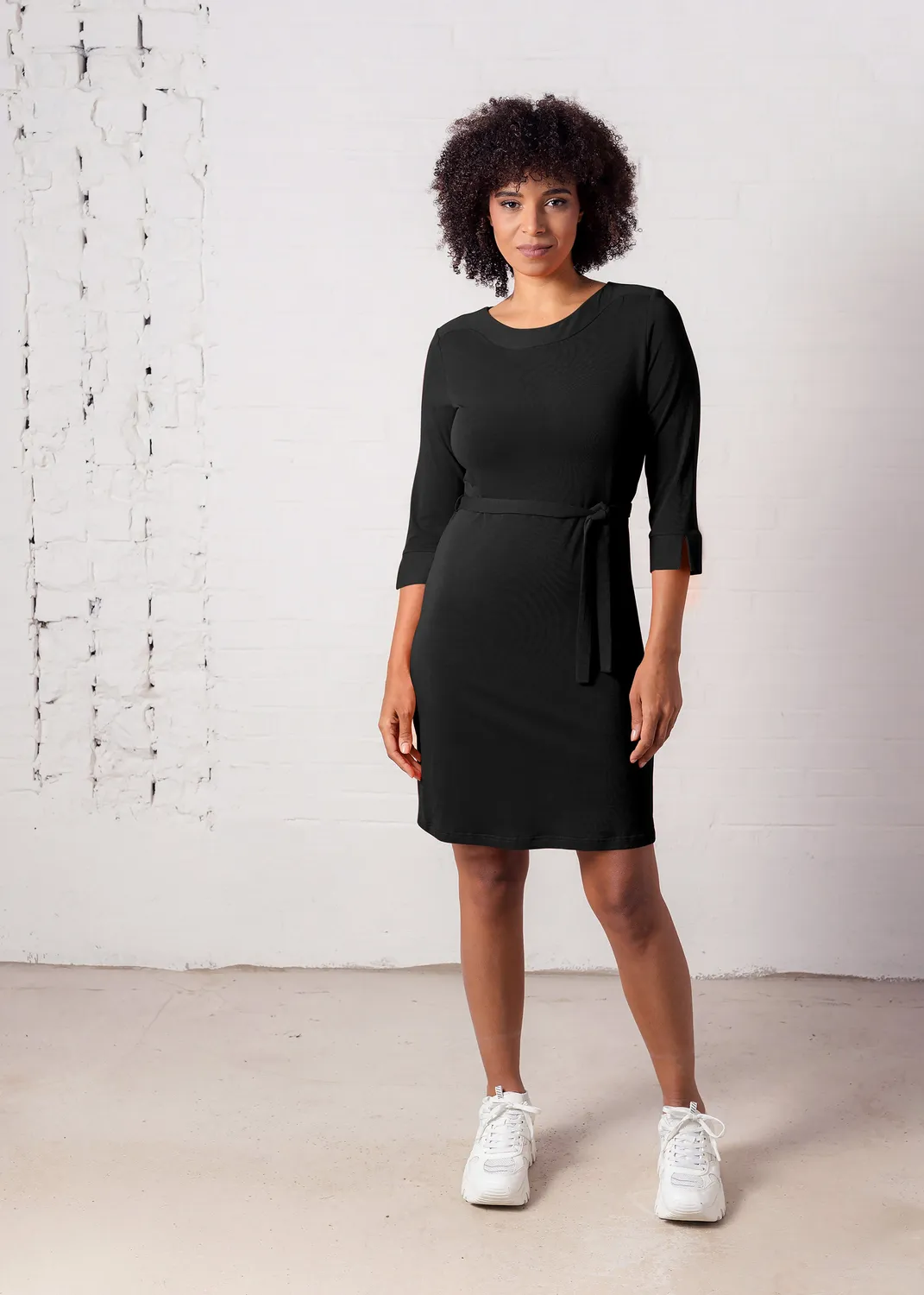 Senatex Jerseykleid Bambus-Viskose Coral Gr 38