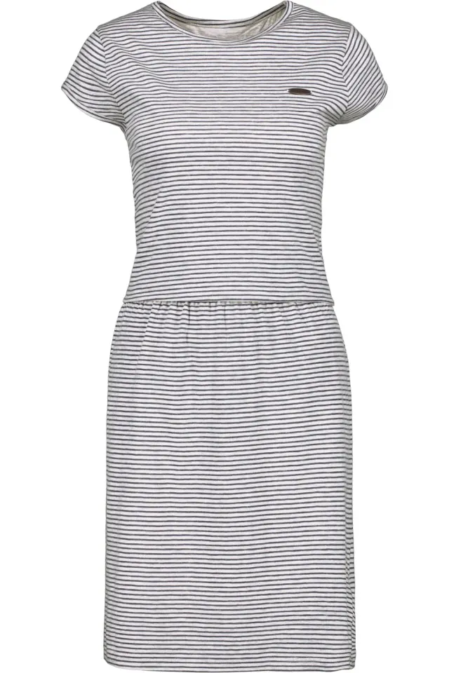 Alife & Kickin ShannaAK Z Shirtkleid grau gestreift Jersey