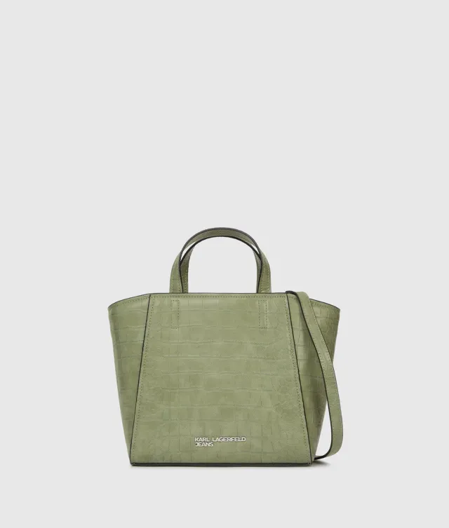 Karl Lagerfeld Jeans Croco Mini Tote Kroko-Optik kompakt