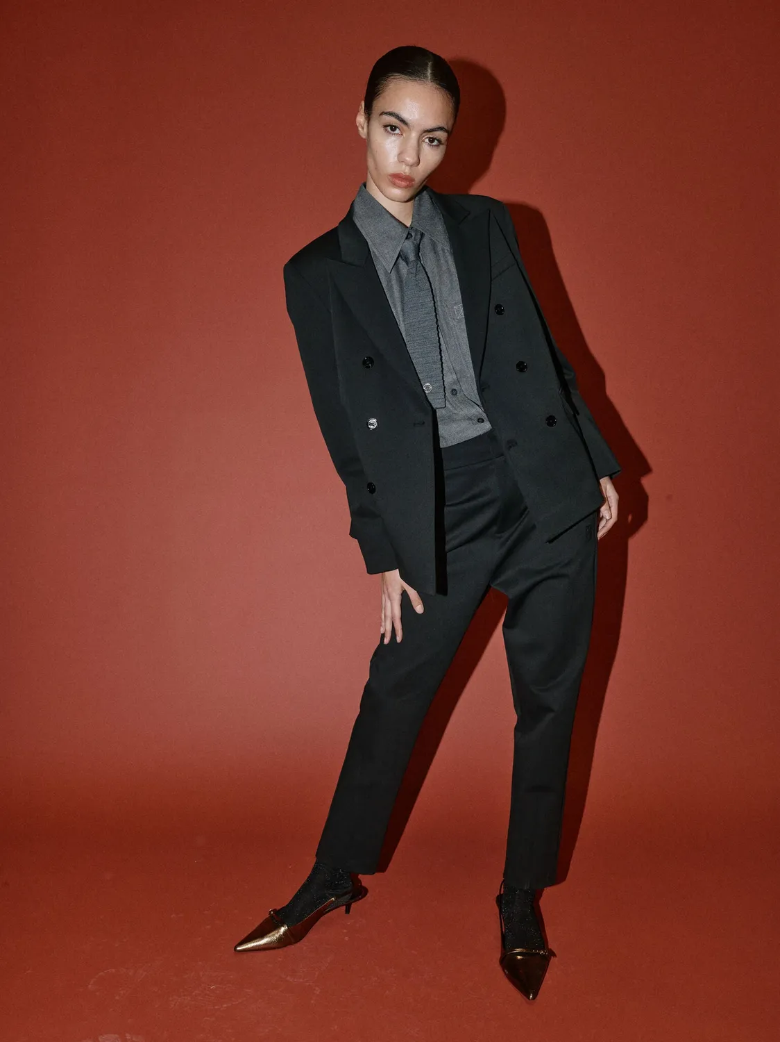 Mos Mosh HDesire Crew Blazer Schwarz Box Fit