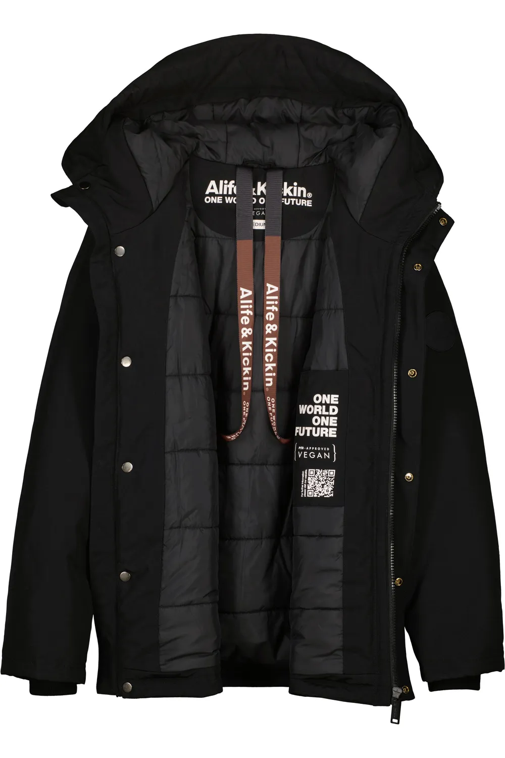 Alife & Kickin NilasAK A Winterjacke Herren Schwarz