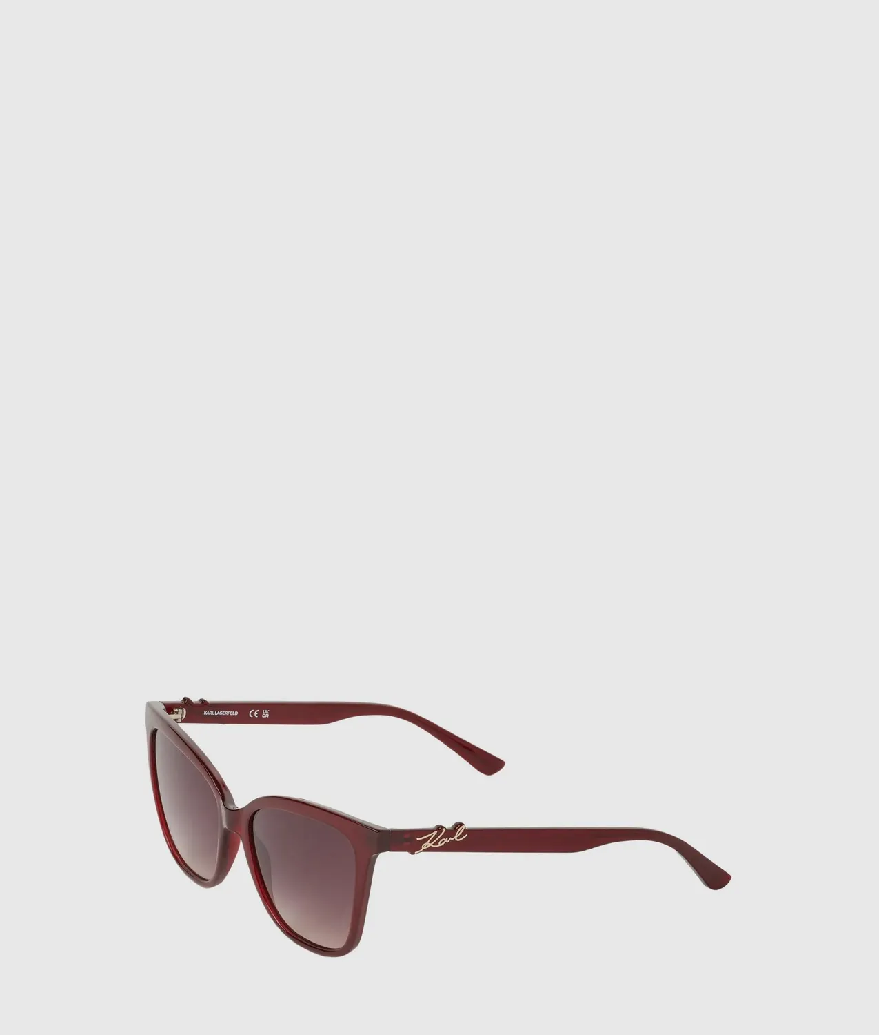 Karl Lagerfeld Signature Slim Sonnenbrille rechteckig One Size